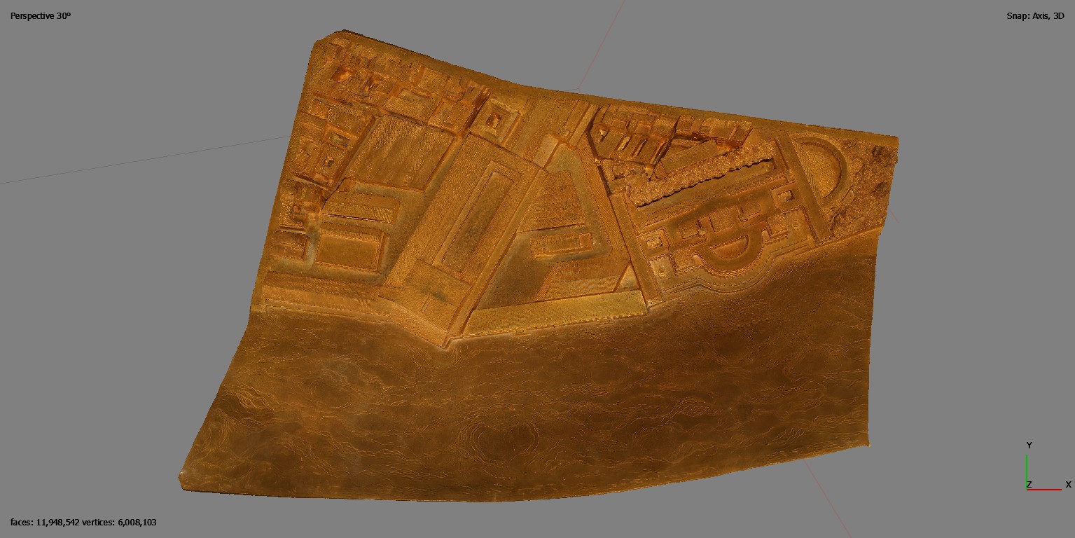 Villa de Livie (Farnésine) - Plaque N°9 (Plan de Rome par Paul Bigot)
