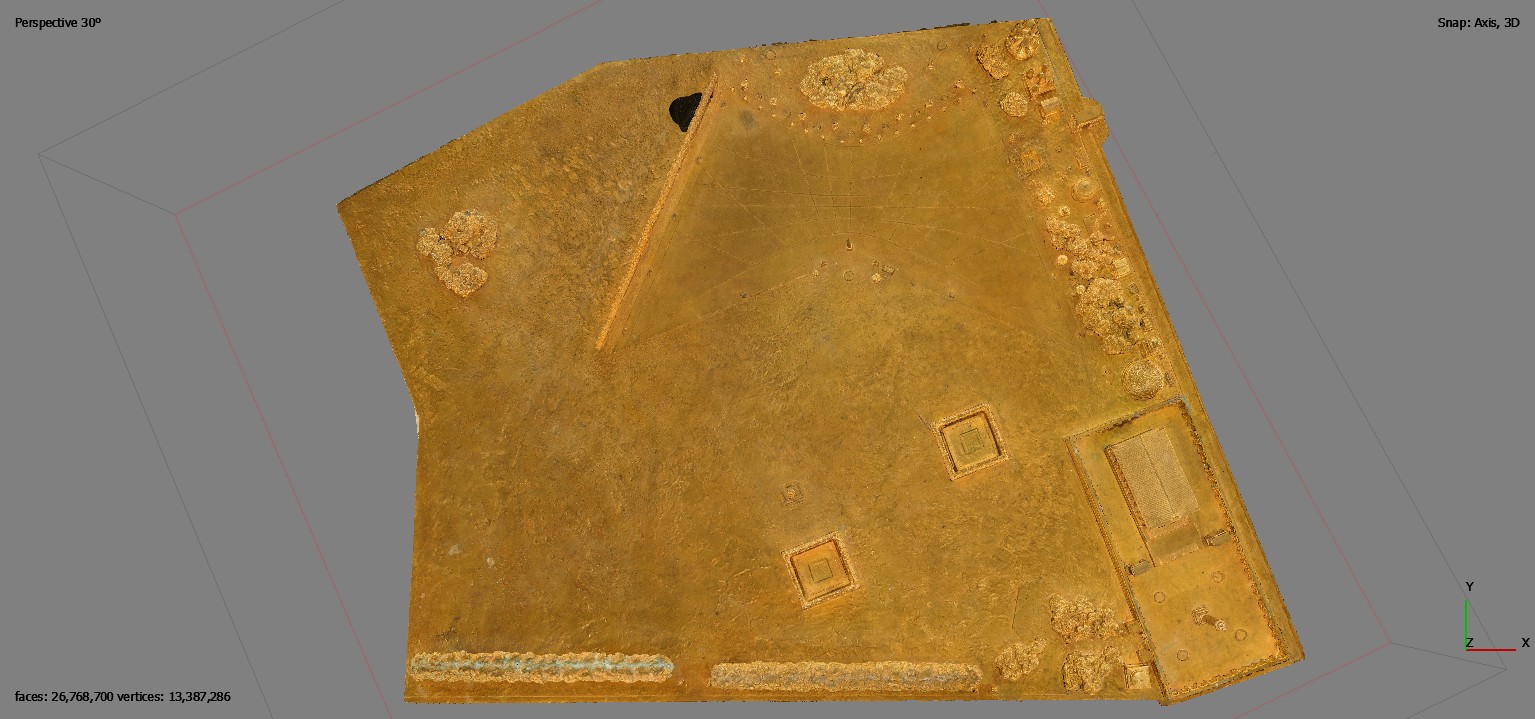Horologium Augusti - Plaque N°20 (Plan de Rome par Paul Bigot)